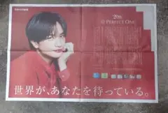 中島健人さん 新聞広告 パーフェクトワン 2026年8月28日