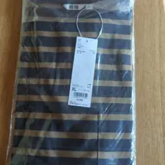 ユニクロU ボーダーボートネックT XL