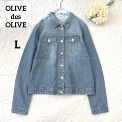オリーブデオリーブ　ジージャン　コットン100% ブルー　L カジュアル
