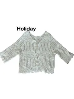 Holiday 透かし編み カーディガン F 羽織りのサムネイル