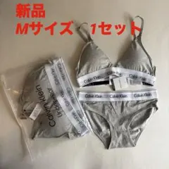 【新品　Mサイズ】Calvin Klein ブラジャーショーツセット グレー
