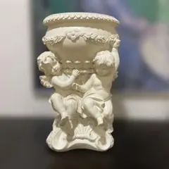 加藤工芸 ART MARBLE 天使の置物 花瓶