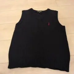 EAST BOY ネイビー Vネックベスト 130