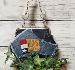 ❣️リメイクデニムde.がま口ポーチ✳️カードケース❣️