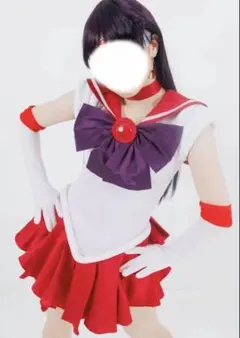 セーラーマーズ　コスプレ ウィッグ付き セーラーマーズ衣装+ウィッグ付き