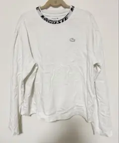 LACOSTE ホワイトロングスリーブTシャツ 34サイズのサムネイル
