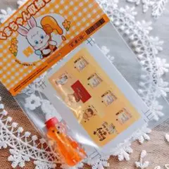 ミニチュア 小熊の蜂蜜ボトル 透明オレンジ ドールハウス キッチン雑貨