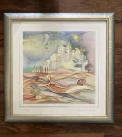 海外 画家 VALERIE HERMANT ヴァレリーエルマン リトグラフ 版画