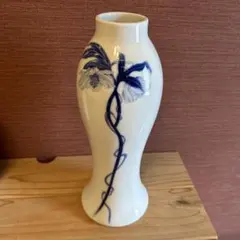 六代目陶工 木村万岳 作 白磁 花入 国宝松本城主戸田家 御用窯陶磁器