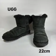 UGG リボン　ムートンブーツ　ブラック　２４ 2025年最新】uggブーツリボン24の人気アイテム - メルカリ