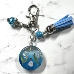 7515☆ シマエナガ キーホルダー チャーム レジン ハンドメイド - メルカリ