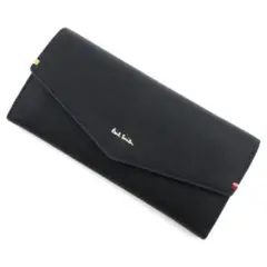 新品】ポールスミス かぶせ長財布 スプレースワールトリム レザー 本革