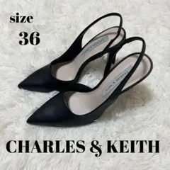 ♡CHARLES & KEITH♡ アシメトリック スカルプチャーヒールパンプスのサムネイル