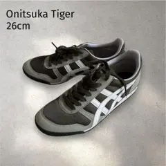 【美品】オニツカタイガー セラーノ 26.0cm オリーブ カーキ スニーカー