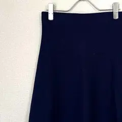 BERARDI ひざ丈スカート フレア バイカラー ストレッチ きれいめのサムネイル