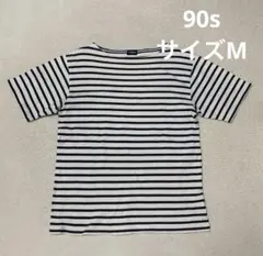 【OLD UNIQLO】紺タグ90s~ヘビーウェイトボーダーTシャツ　ネイビー