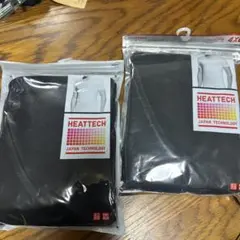 UNIQLO ヒートテック VネックTシャツ 4XL ブラック　2枚セット