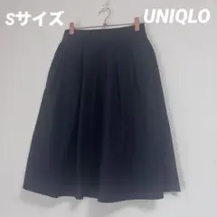 Sサイズ★UNIQLO ユニクロ★紺色のフレアスカート