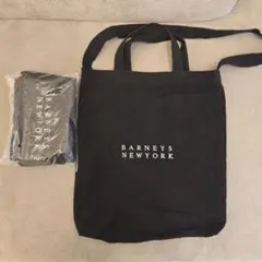 BARNEYS NEWYORK ブラックトートバッグのサムネイル