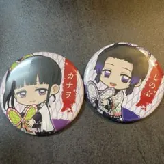 鬼滅の刃 胡蝶しのぶ&栗花落カナヲの缶バッジ