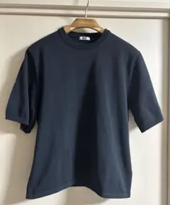 UNIQLO U ニットTシャツ　ネイビー　Lサイズ