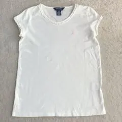 ラルフローレン　キッズ　Tシャツ　150cm フリル　ピンク刺繍　ロゴのサムネイル