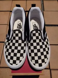 美*紀様 VANS KNU SLIP チェッカー ブラック/トゥルーホワイト 2