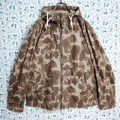 FOB FACTORY☆マウンテンパーカー　ダックハンターカモ　日本製　綿混　L