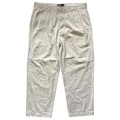 90s Polo by Ralph Lauren ワイド チノパンツ アイボリー