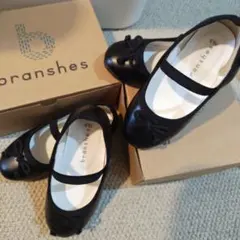 ブラック　黒　バレエシューズ　七五三　結婚式　双子　16.0cm