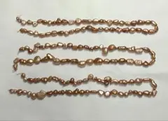 [ちょい難あり]淡水パール　バロック3本セット　PM041