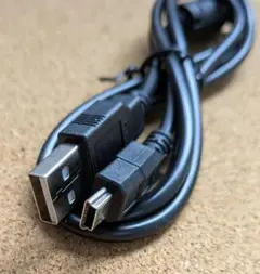 USBケーブル type Aオス <ー> type mini-Bオス