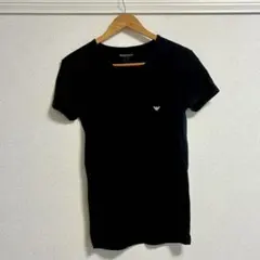 【アルマーニ】EMPORIO ARMANI Vネック 半袖 Tシャツ 黒【M】のサムネイル