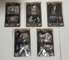 一番くじ　進撃の巨人　自由の翼　G賞　缶バッジセット　5種セット