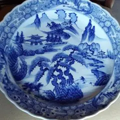 有田焼 菱型向付 染付山水 ３枚 流水花 菱型菊割向付 | 和食器 - 有田焼のまるぶんオンライン