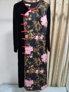 チャイナ風 ロングワンピース