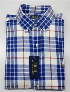 ポロラルフローレンフランネルシャツ新品スリムフィット M 15 1/2海外限定