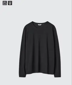 ユニクロ　スーピマコットンTシャツ長袖　黒　Ｌサイズ　新品未使用未開封品　2着