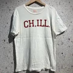 00s Wilson フロッキープリントTシャツ　ウィルソン　カラーネップ