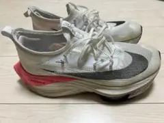 Nike ZoomX ランニングシューズ ホワイト/ピンク　アルファフライ