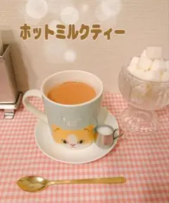 にゃんこ喫茶♩ ホットミルクティー 食品サンプル