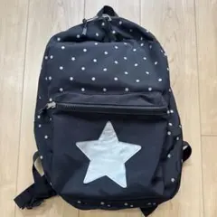 スター柄 リュック バックパック ブラック
