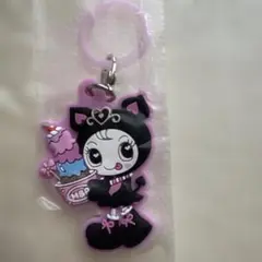 メゾピアノ ぷっくりめじるしアクセサリー デビリー　ラバーキーホルダー