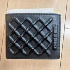 DIESEL 二つ折り財布 レザー ブラックのサムネイル