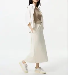 UNIQLO ユニクロ　ドライスウェットナローロングスカート　M