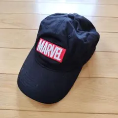 MARVEL ロゴ キャップ ブラック