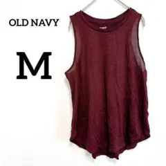 OLD NAVY ACTIVE バーガンディ【M】タンクトップ　メッシュ　運動のサムネイル