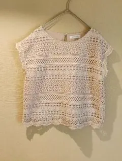 natural couture レースブラウス 半袖 ベージュのサムネイル