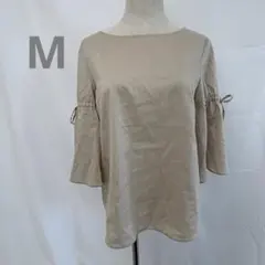 UNTITLED アンタイトル ブラウス M ベージュ シャツ ブラウス 薄手のサムネイル