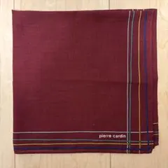 Pierre Cardin ピエールカルダン ハンカチ ワインレッド